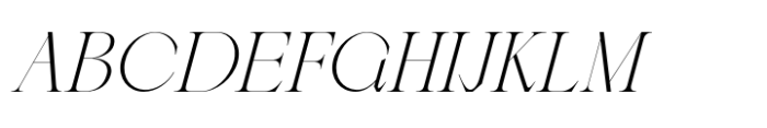 Berneray Serif Extra Light Italic Font UPPERCASE