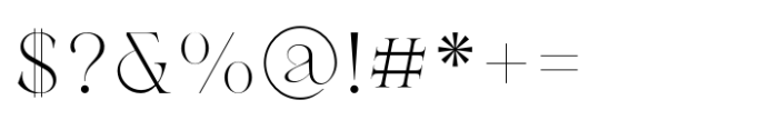 Berneray Serif Extra Light Font OTHER CHARS