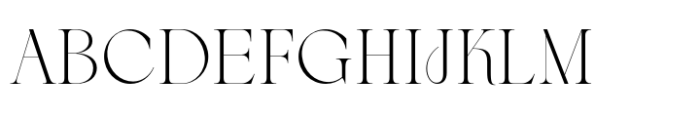 Berneray Serif Extra Light Font UPPERCASE