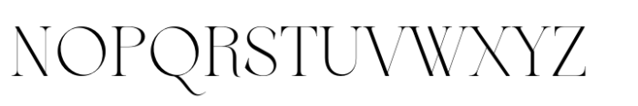 Berneray Serif Extra Light Font UPPERCASE