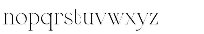 Berneray Serif Extra Light Font LOWERCASE