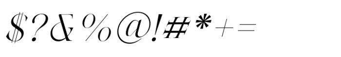 Berneray Serif Light Italic Font OTHER CHARS
