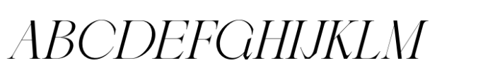 Berneray Serif Light Italic Font UPPERCASE