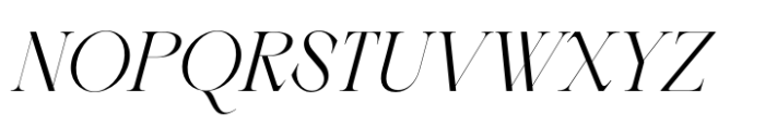 Berneray Serif Light Italic Font UPPERCASE