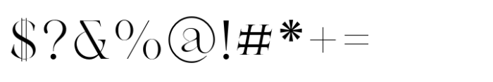 Berneray Serif Light Font OTHER CHARS