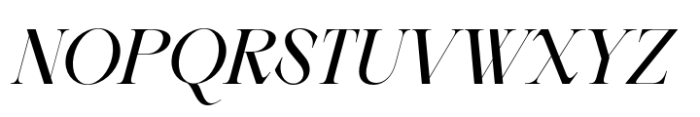 Berneray Serif Medium Italic Font UPPERCASE