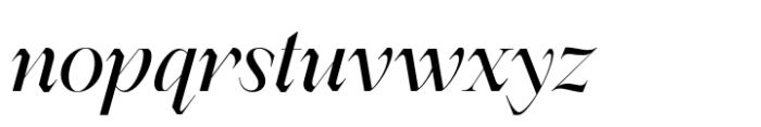Berneray Serif Medium Italic Font LOWERCASE