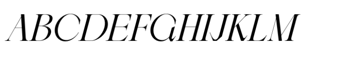 Berneray Serif Regular Italic Font UPPERCASE