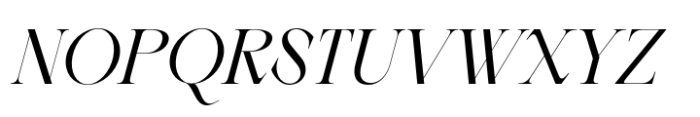 Berneray Serif Regular Italic Font UPPERCASE
