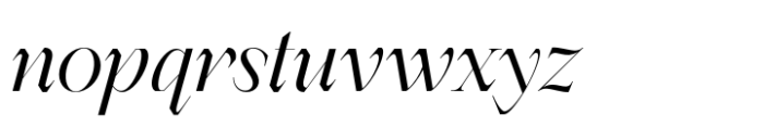 Berneray Serif Regular Italic Font LOWERCASE