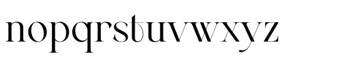 Berneray Serif Regular Font LOWERCASE