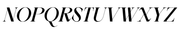 Berneray Serif Semi Bold Italic Font UPPERCASE