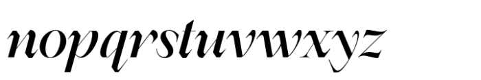 Berneray Serif Semi Bold Italic Font LOWERCASE