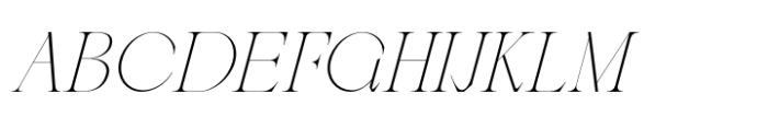 Berneray Serif Thin Italic Font