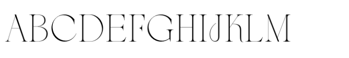 Berneray Serif Thin Font UPPERCASE