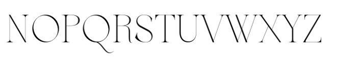 Berneray Serif Thin Font UPPERCASE