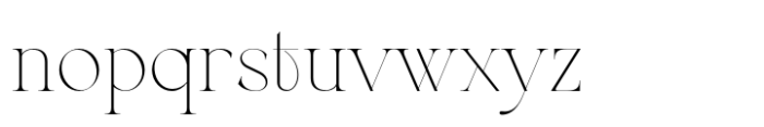 Berneray Serif Thin Font LOWERCASE