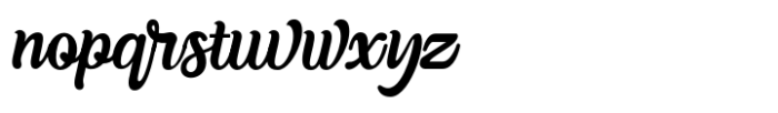 Bernfuls Script Font LOWERCASE
