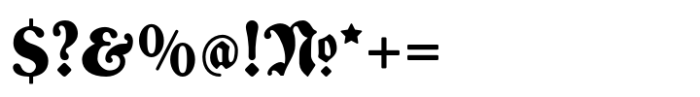 Bernhard Blackletter Bold Font OTHER CHARS