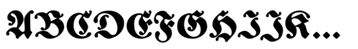 Bernhard Blackletter Bold Font UPPERCASE