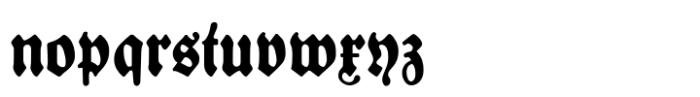 Bernhard Blackletter Bold Font LOWERCASE
