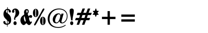 Bernhard Bold Condensed Std Regular Font OTHER CHARS