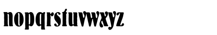 Bernhard Bold Condensed Std Regular Font LOWERCASE