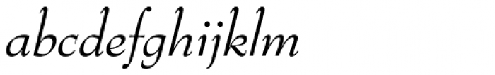 Bernhard Modern Italic Font LOWERCASE