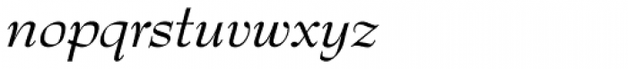 Bernhard Modern URW Italic Font LOWERCASE