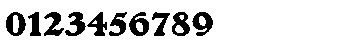 Bernhard Roman Bold Font OTHER CHARS
