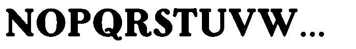Bernhard Roman Bold Font UPPERCASE