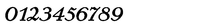 Bernhard Roman Italic Font OTHER CHARS