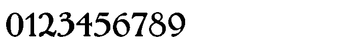 Bernhard Roman Regular Font OTHER CHARS