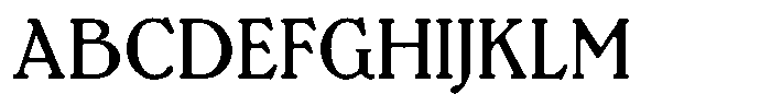 Bernhard Roman Regular Font UPPERCASE