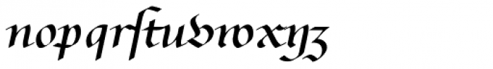 Bernhardt Standard DFR Font LOWERCASE