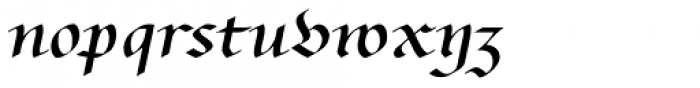 Bernhardt Standard Std Regular Font LOWERCASE