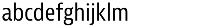 Bernina Sans Condensed Regular Font LOWERCASE