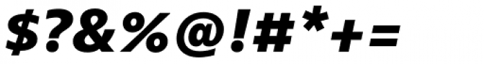 Bernina Sans ExtraBold Italic Font OTHER CHARS