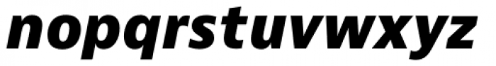 Bernina Sans ExtraBold Italic Font LOWERCASE