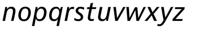 Bernina Sans Italic Font LOWERCASE