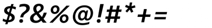Bernina Sans SemiBold Italic Font OTHER CHARS