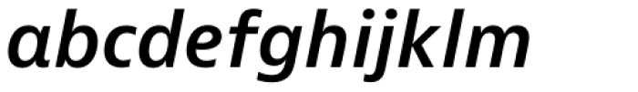 Bernina Sans SemiBold Italic Font LOWERCASE