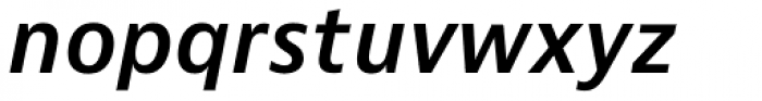 Bernina Sans SemiBold Italic Font LOWERCASE