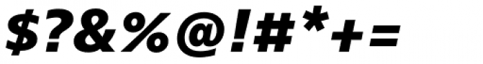 Bernino Sans ExtraBold Italic Font OTHER CHARS