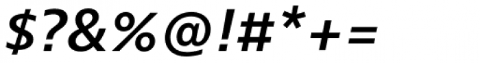 Bernino Sans SemiBold Italic Font OTHER CHARS