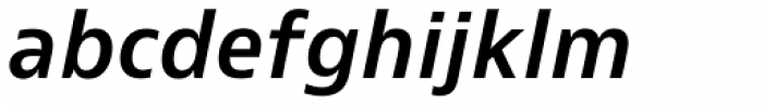 Bernino Sans SemiBold Italic Font LOWERCASE