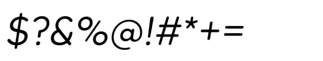 Beround Regular Italic Font OTHER CHARS