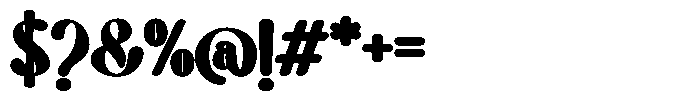 Berryfold Bold Font OTHER CHARS
