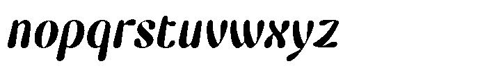 Berryfold Italic Font LOWERCASE