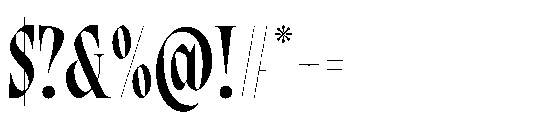 Bersa Serif Bold Font OTHER CHARS